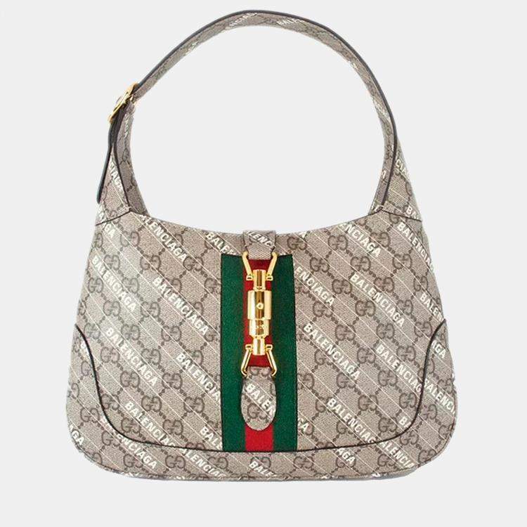 Gucci x Balenciaga The Hacker Project Small GG Marmont Bag White in Leather  with Gold-tone - US