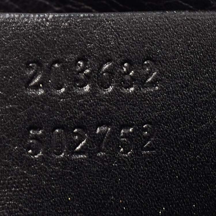 Pre Owned Gucci Black Leather Small Hysteria Pouch