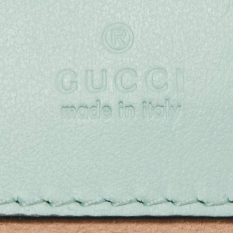 Pre Owned Gucci Multicolor Diagonal Leather Mini GG Marmont Torchon Bucket Bag      