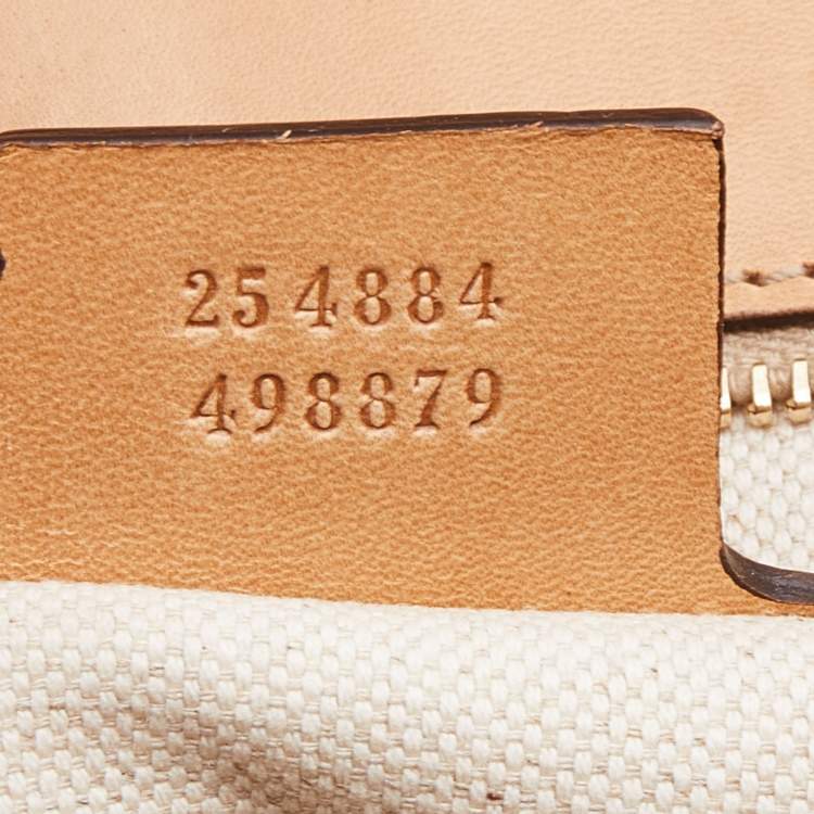 Pre Owned Gucci Brown Zebra Print Calf Hair and Leather Bamboo Top Handle Bag