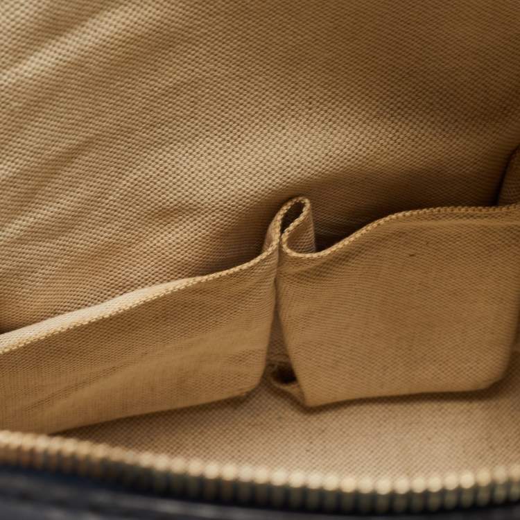 Pre Owned Gucci Beige/Brown GG Canvas and Leather Medium Vintage Web Boston Bag