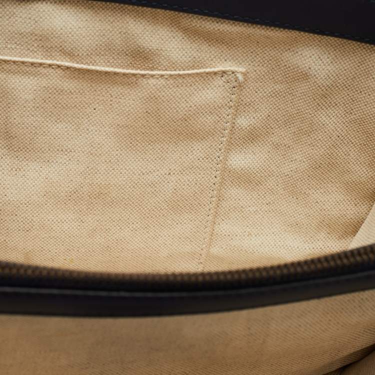 Pre Owned Gucci Tri Color Leather Medium Dionysus Bamboo Top Handle Bag