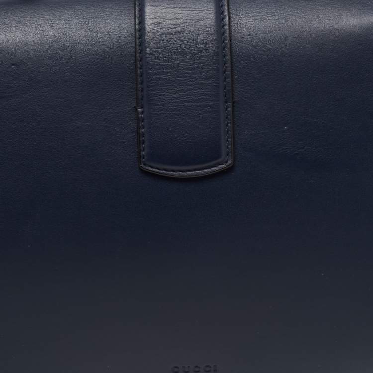 Pre Owned Gucci Tri Color Leather Medium Dionysus Bamboo Top Handle Bag