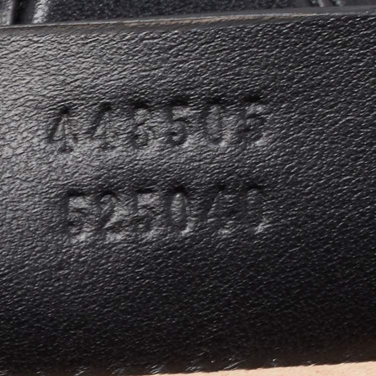 Pre Owned Gucci Black  Matelassé Leather Medium GG Marmont Tote