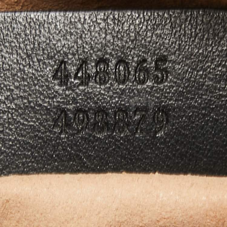 Pre Owned Gucci Black Matelassé Leather Mini GG Marmont Camera Bag