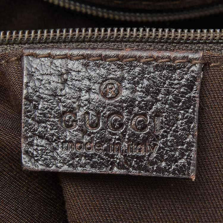 Pre Owned Gucci Beige/Brown GG Canvas and Leather Princy Hobo