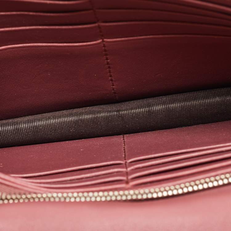 Pre Owned Gucci Multicolor Blooms Print GG Supreme Canvas and Leather Wallet on Chain