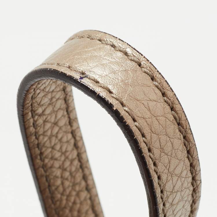 Pre Owned Gucci Metallic Leather Small Soho Disco Crossbody Bag