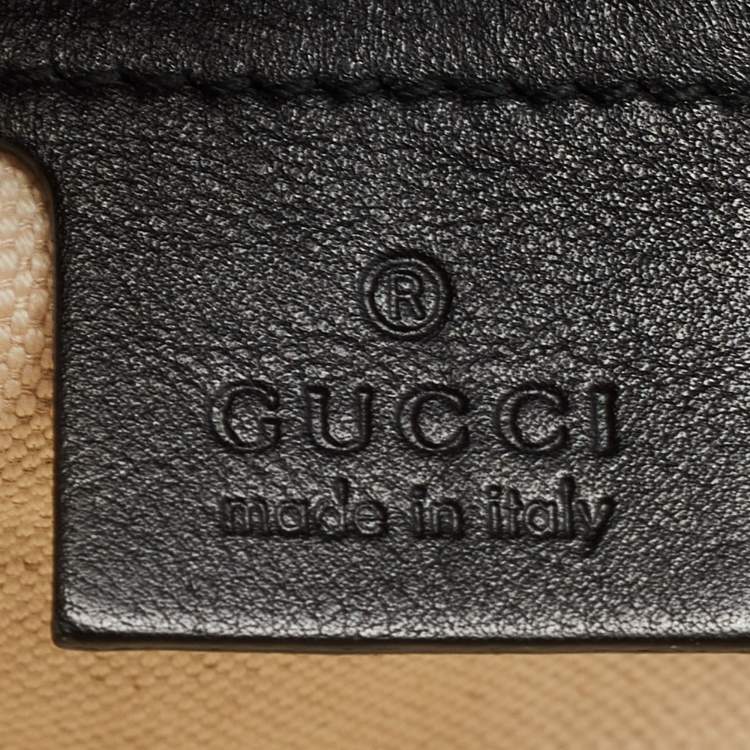 Pre Owned Gucci Black Patent Leather Large Emily Chain Shoulder Bag