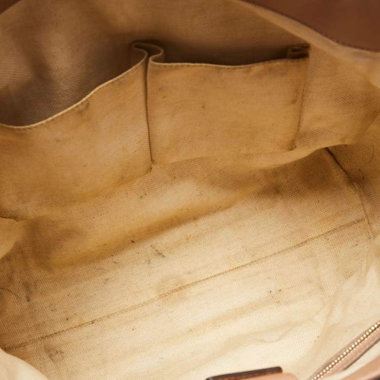 Pre Owned Gucci Beige GG Canvas Mayfair Bow Tote