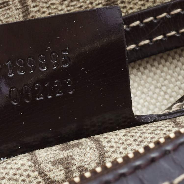 مملوكة مسبقًا Gucci Beige/Ebony GG Supreme Canvas Medium Tattoo Heart Joy Boston Bag
