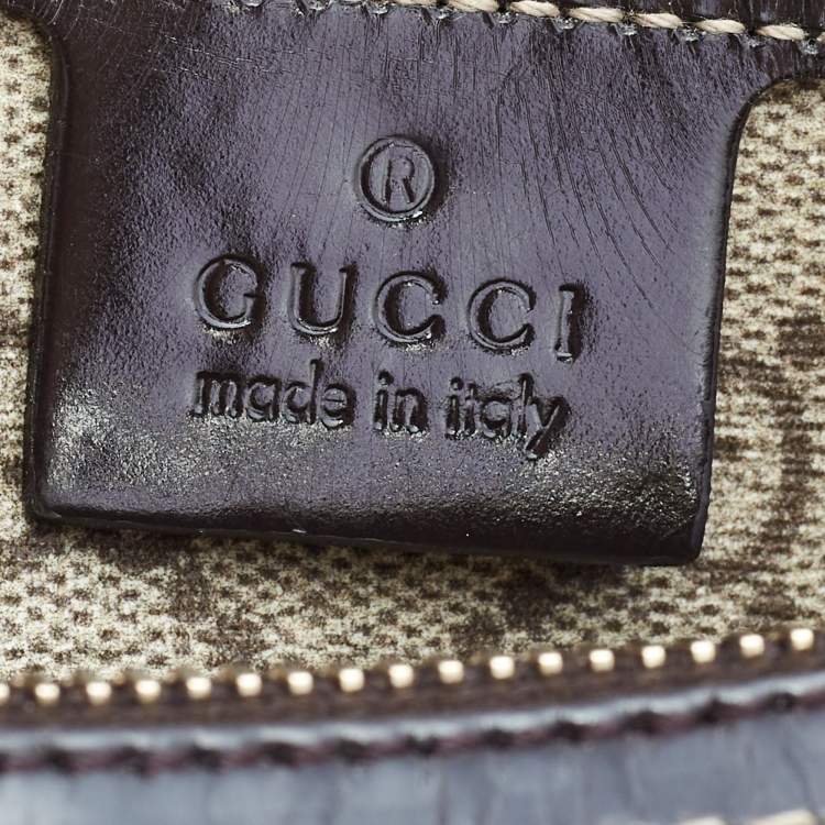 مملوكة مسبقًا Gucci Beige/Ebony GG Supreme Canvas Medium Tattoo Heart Joy Boston Bag