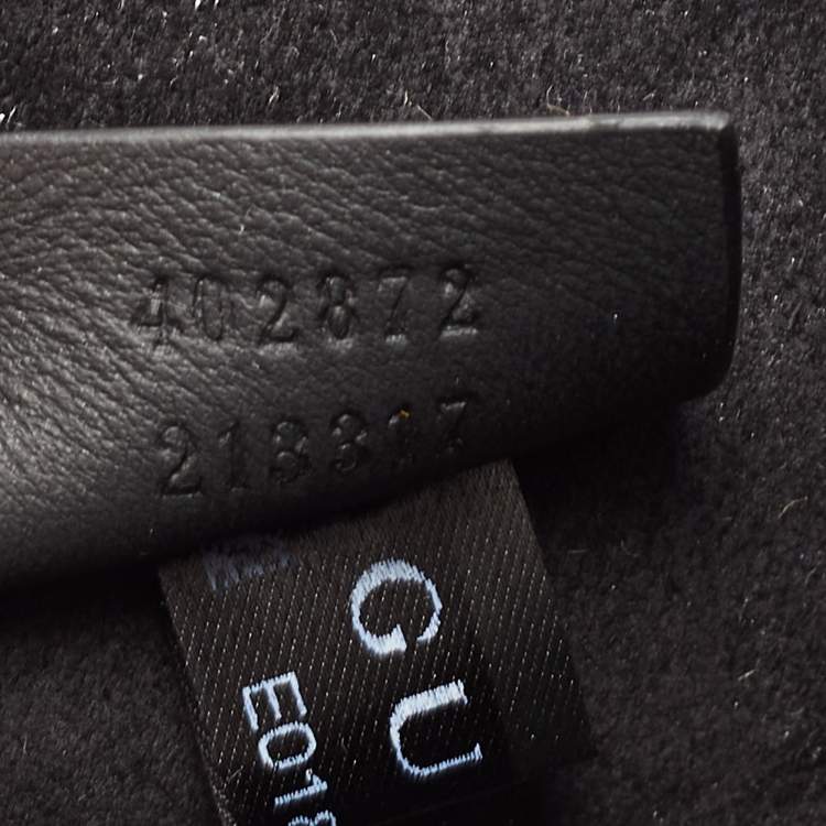 مملوكة مسبقًا Gucci Black/Beige GG Supreme Canvas and Suede Dionysus Belt Bag