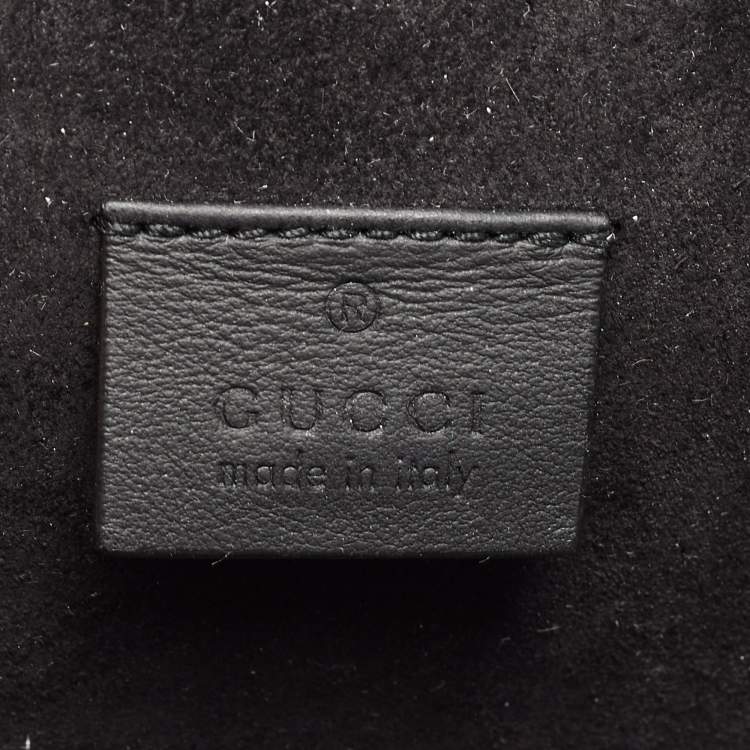 مملوكة مسبقًا Gucci Black/Beige GG Supreme Canvas and Suede Dionysus Belt Bag
