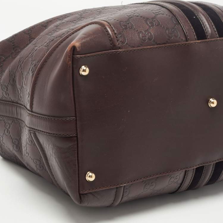 Pre Owned Gucci Brown Guccissima Leather Doctor Bag