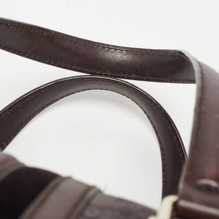 Pre Owned Gucci Brown Guccissima Leather Doctor Bag