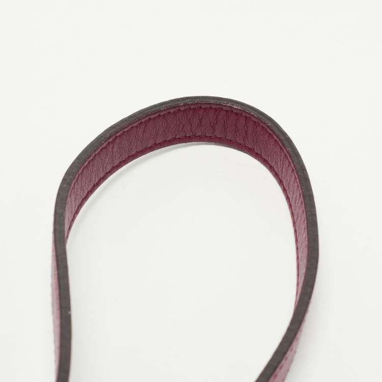 Pre Owned Gucci Magenta Matelassé Velvet Small GG Marmont Shoulder Bag