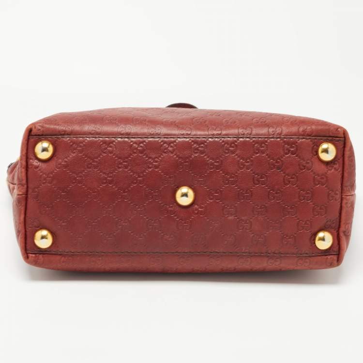 مملوكة مسبقًا Gucci Dark Brown Guccissima Leather Babouska Shopper Tote
