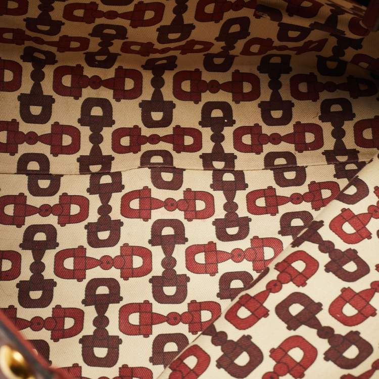 مملوكة مسبقًا Gucci Dark Brown Guccissima Leather Babouska Shopper Tote