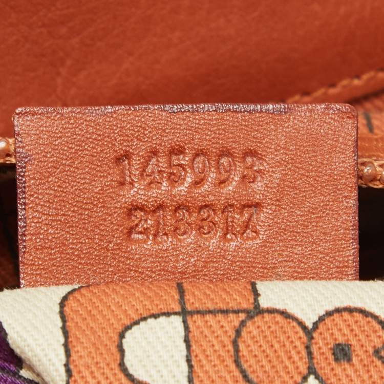 Pre Owned Gucci Brown Guccissima Leather Medium Punch Tote