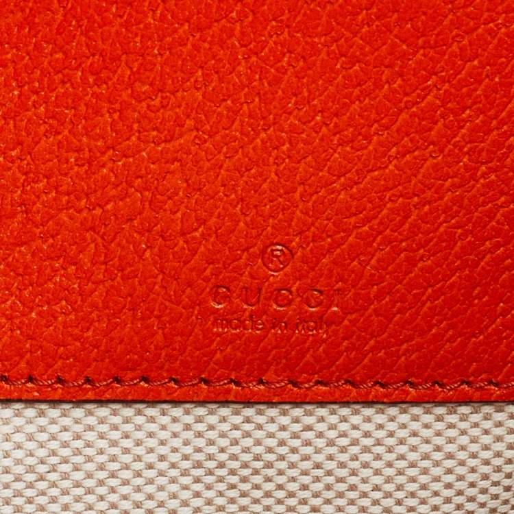 Pre Owned Gucci Multicolor Crochet Fabric and Leather Saint Tropez Zip Pouch