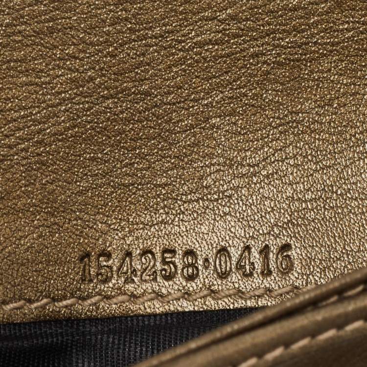 Pre Owned Gucci Beige GG Canvas and Leather Logo Flap Wallet