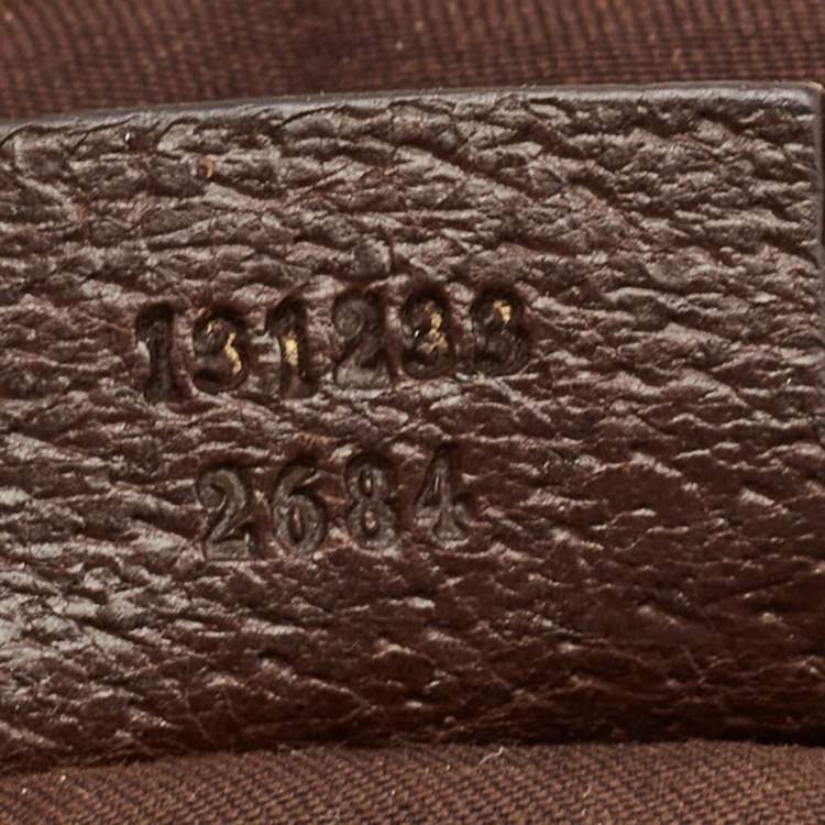 Pre Owned Gucci Beige/Brown GG Canvas Web Handle Vertical Tote