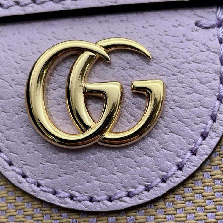 Pre Owned Gucci Beige/Pink Jumbo GG Canvas and Leather Tote Bag