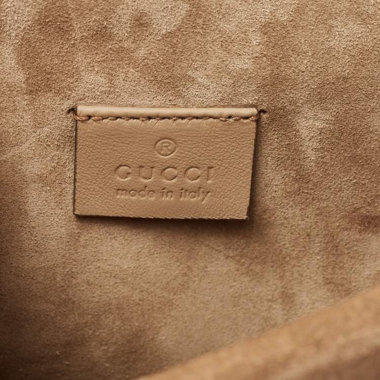 مملوكة مسبقًا Gucci Beige GG Supreme and Suede Mini Dionysus Shoulder Bag