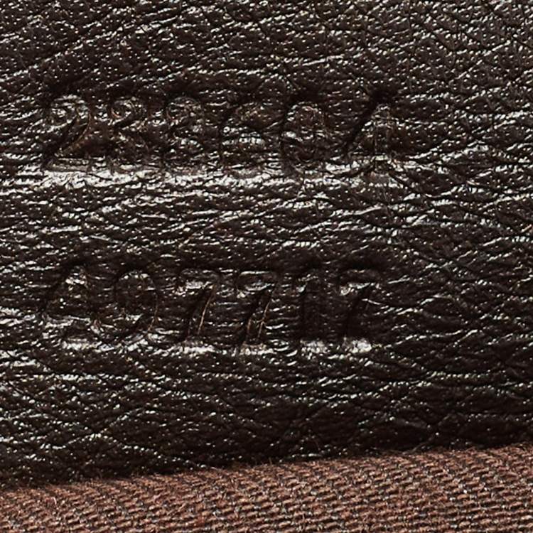 مملوكة مسبقًا Gucci Beige/Ebony GG Canvas Medium New Ladies Web Hobo 