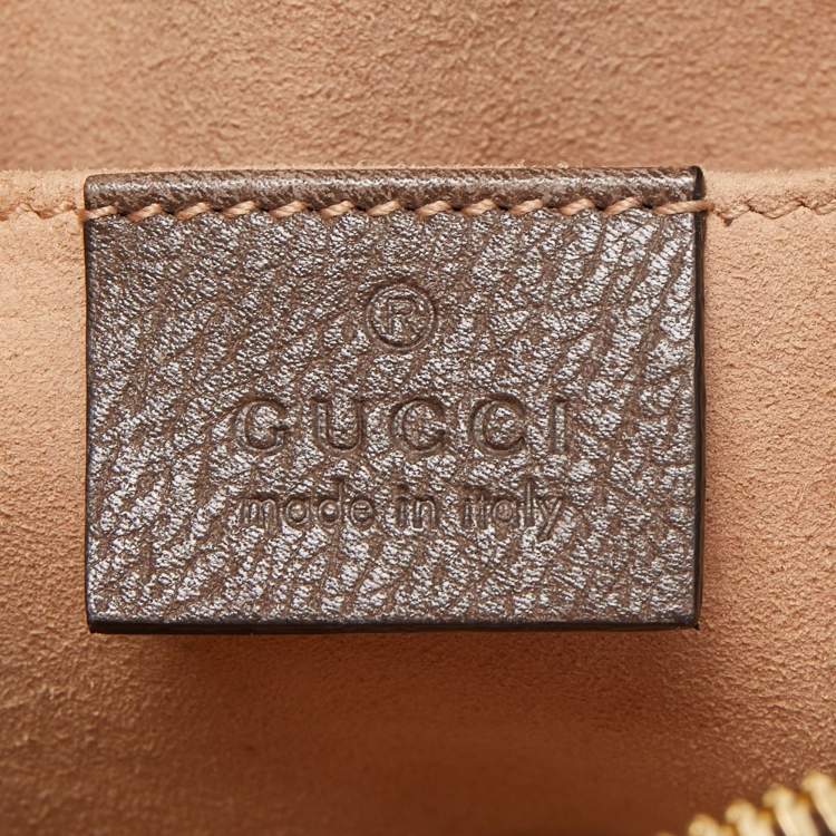 Pre Owned Gucci Brown/Beige GG Supreme Canvas and Leather Ophidia Belt Bag