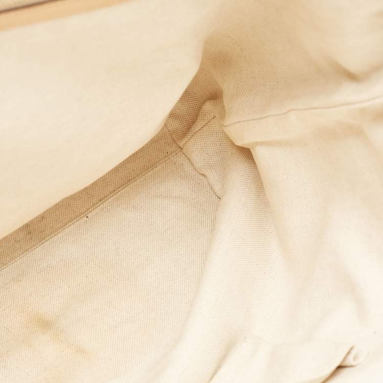 Pre Owned Gucci Tan Leather Medium Bamboo Shopper Tote