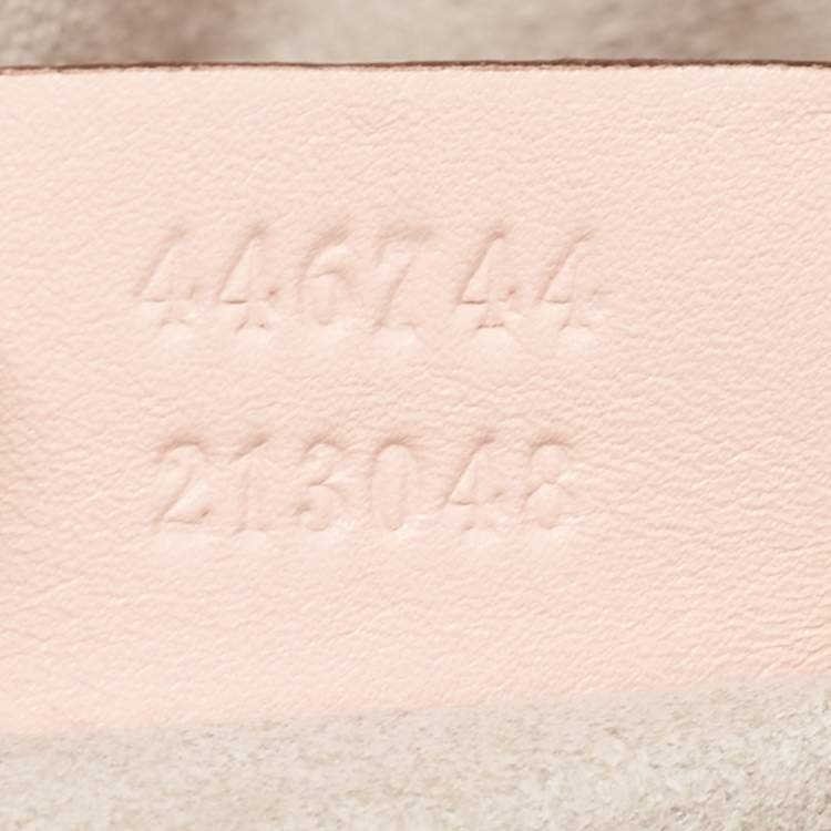Pre Owned Gucci Light Pink Matelassé Leather Mini GG Marmont Shoulder Bag