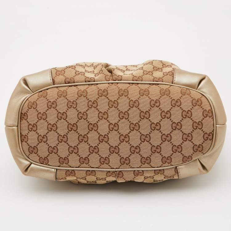 مملوكة مسبقًا Gucci Beige GG Canvas and Leather Sukey Tote