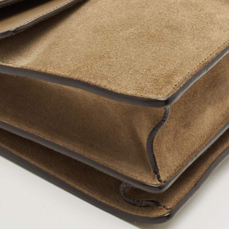 مملوكة مسبقًا Gucci Beige Suede and Leather Medium Dionysus Shoulder Bag