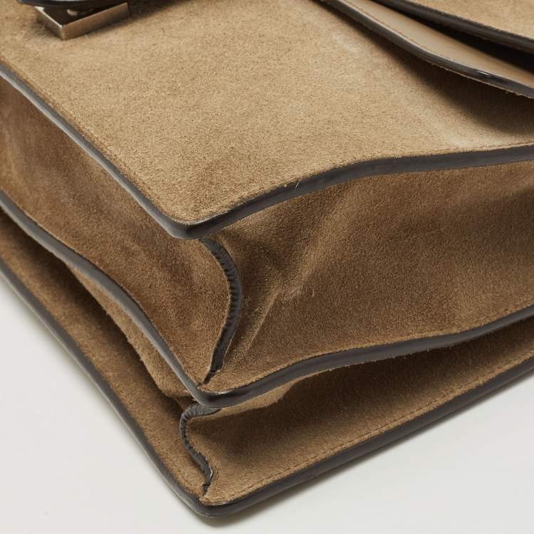 مملوكة مسبقًا Gucci Beige Suede and Leather Medium Dionysus Shoulder Bag