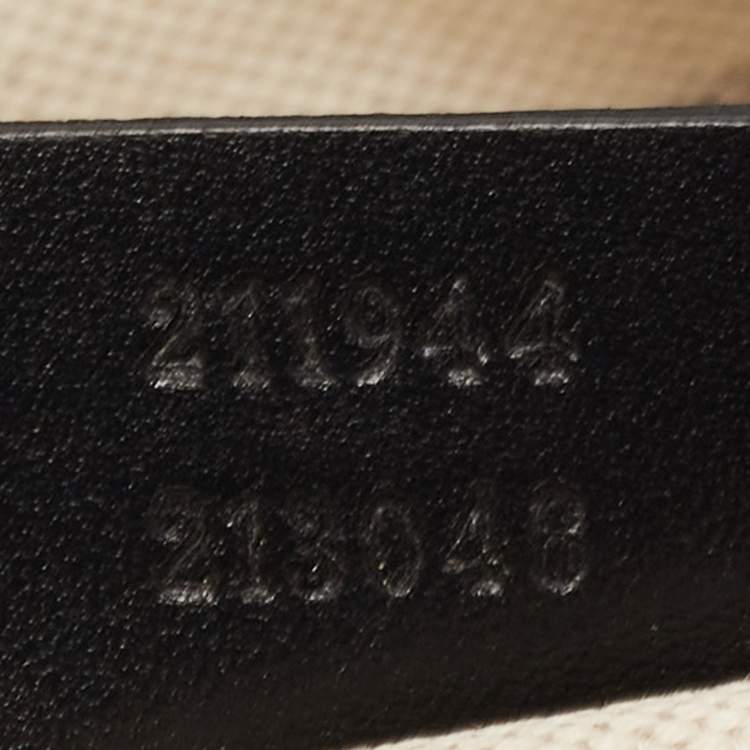 Pre Owned Gucci Beige/Black GG Canvas and Leather Medium Sukey Tote