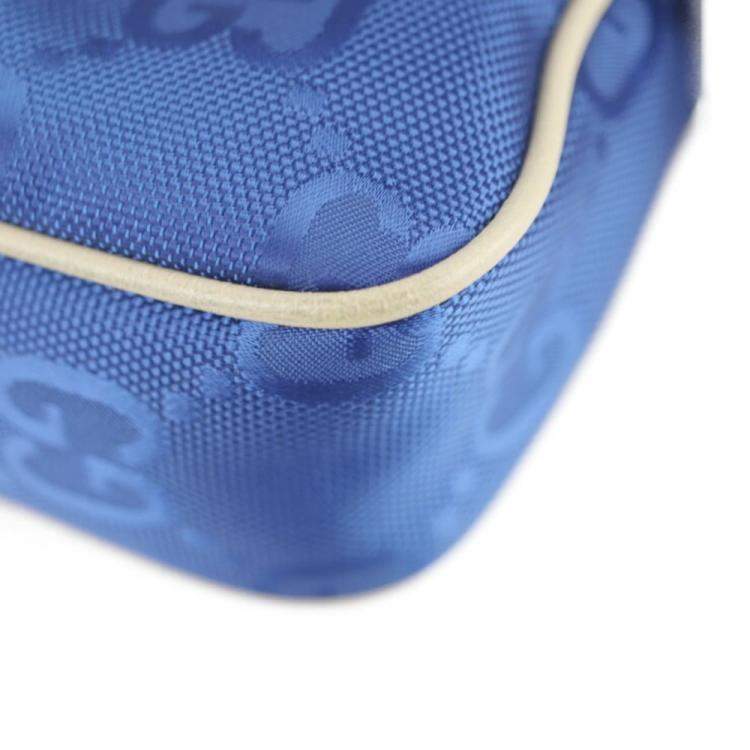 Pre Owned Gucci Blue GG Nylon Off The Grid Belt Bag