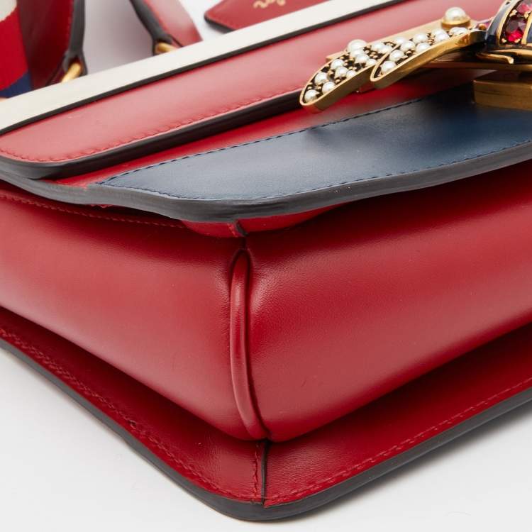 Pre Owned Gucci Multicolor Leather Queen Margaret Shoulder Bag