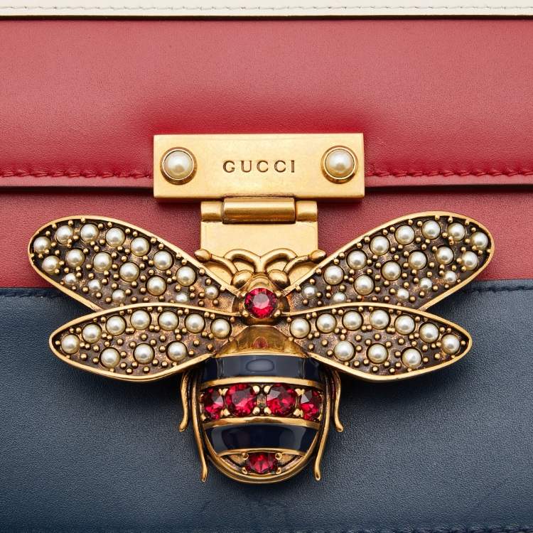 Pre Owned Gucci Multicolor Leather Queen Margaret Shoulder Bag