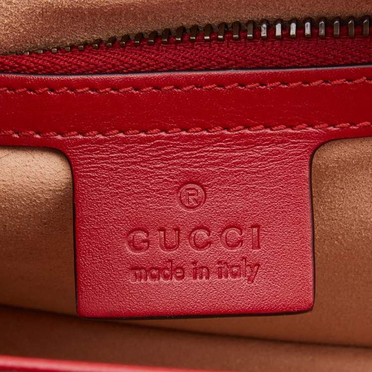 Pre Owned Gucci Multicolor Leather Queen Margaret Shoulder Bag