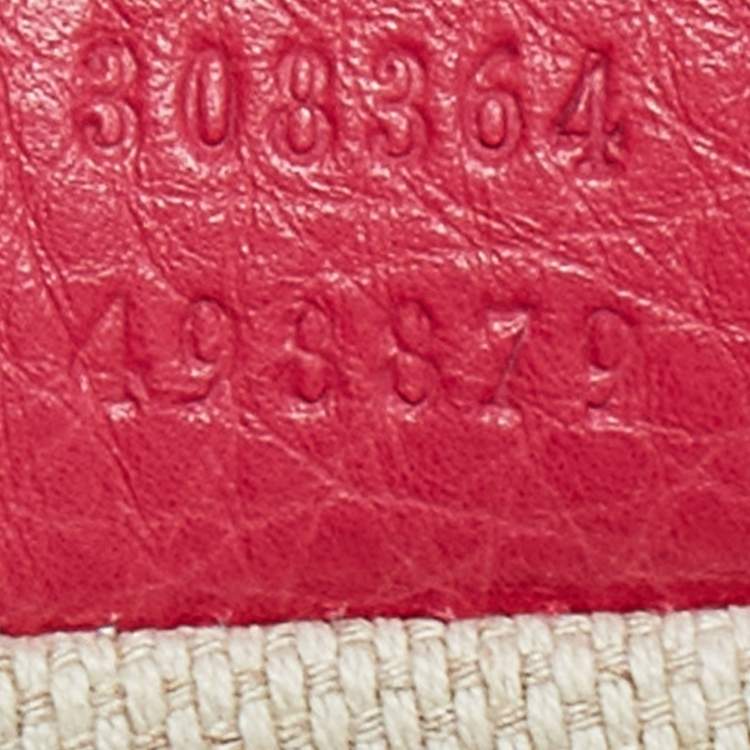 Pre Owned Gucci Fuchsia Leather Small Soho Disco Shoulder Bag