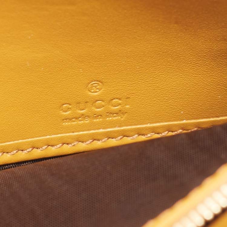 مملوكة مسبقًا Gucci Tricolor GG Supreme Canvas and Leather Continental Wallet on Chain