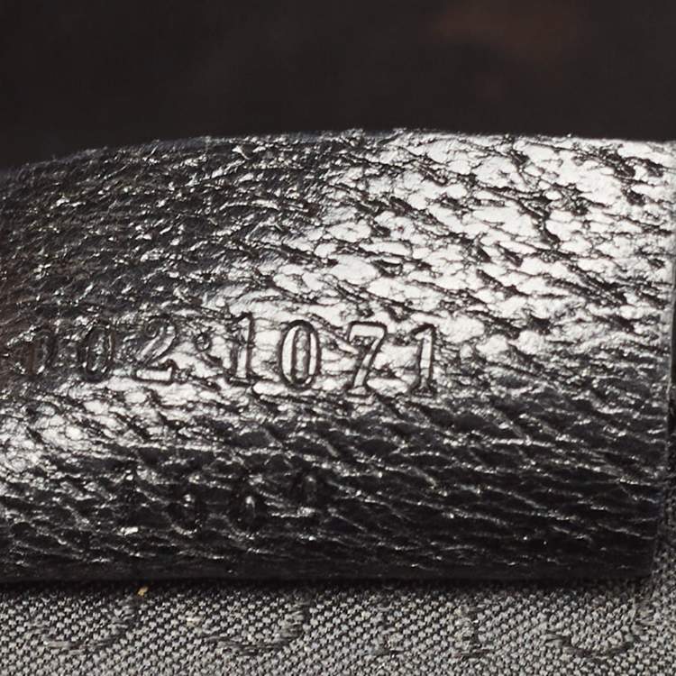 Pre Owned Gucci Black Leather Piston Day Bag