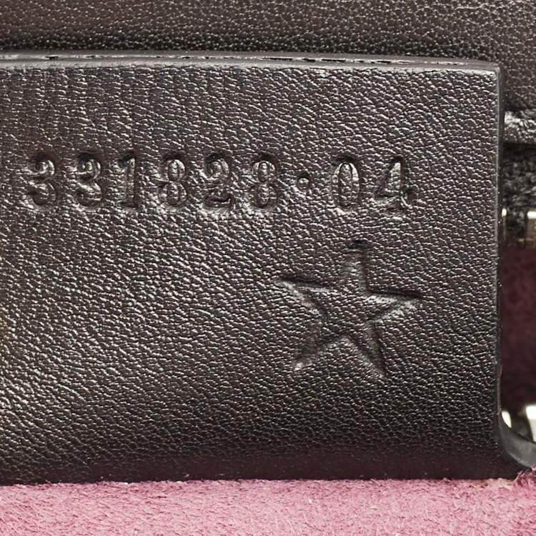 Pre Owned Gucci Black Python Lady Lock Satchel
