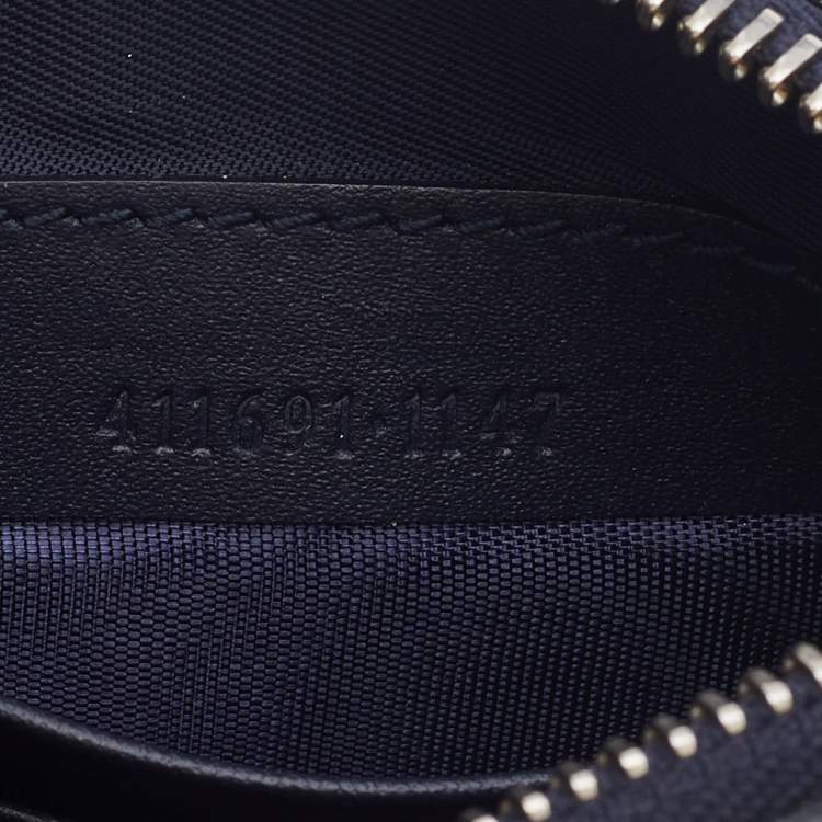 مملوكة مسبقًا Gucci Blue/Beige GG Supreme Canvas Blooms Zip Pouch