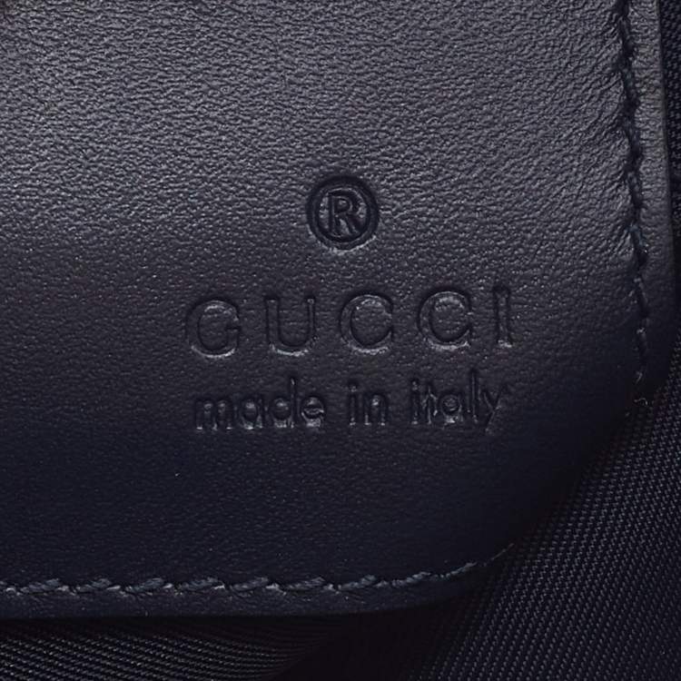 مملوكة مسبقًا Gucci Blue/Beige GG Supreme Canvas Blooms Zip Pouch