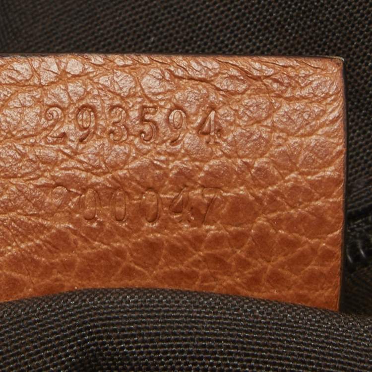 Pre Owned Gucci Brown Leather Princy Boston Bag