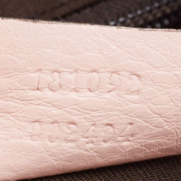 Pre Owned Gucci Beige/Pink GG Canvas and Leather Medium Messenger Bag