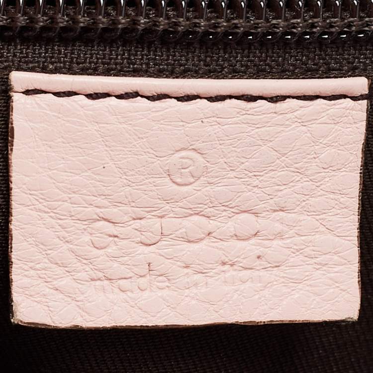 Pre Owned Gucci Beige/Pink GG Canvas and Leather Medium Messenger Bag